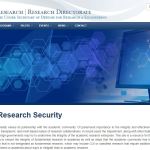 DoD Basic Research Office Academic Security Webpage