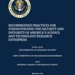 NSTC Report Strengthening Research Enterprise Security and Integrity Jan2021